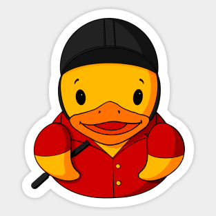 Jockey Rubber Duck Sticker